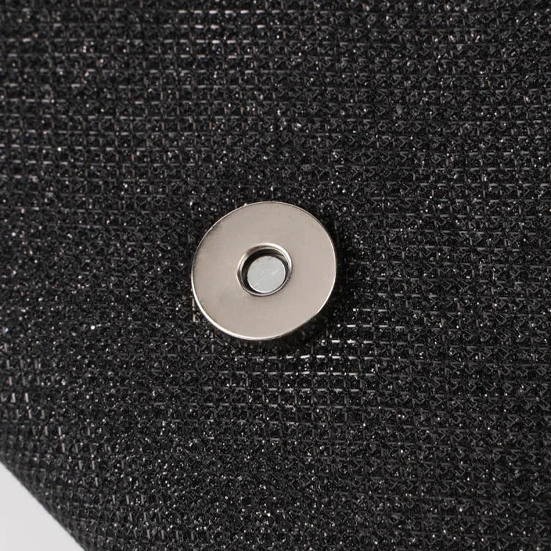 Glam Silver Evening Clutch